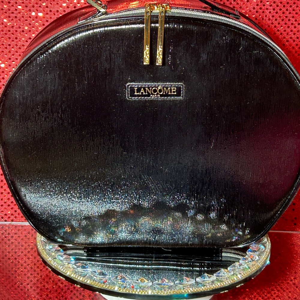 Lancôme Black Makeup Case Bundle Stuffed Bag Approx. 13” x 10.5” x 3.5”